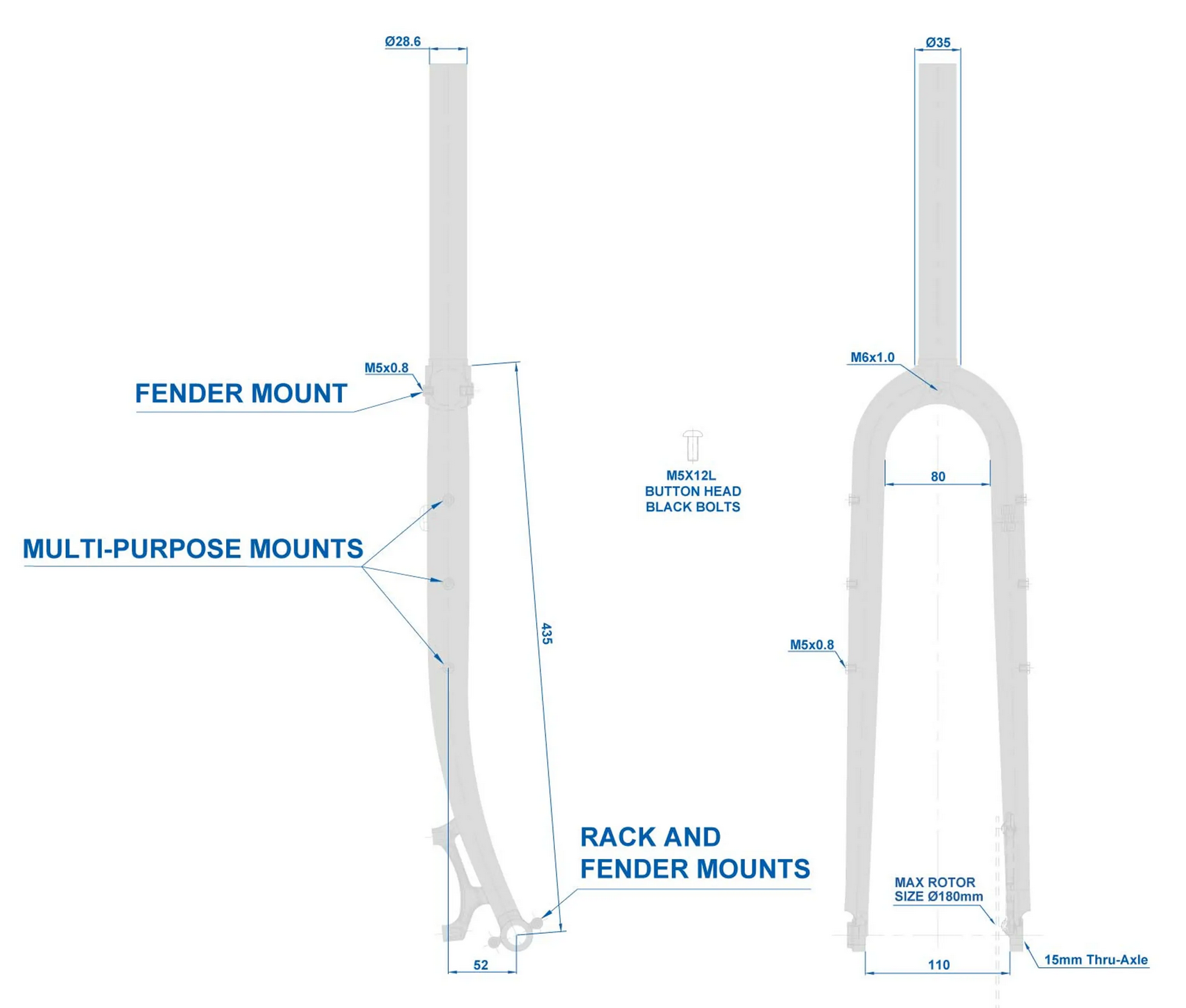 Ritchey Logic Adventure Fork - Steel