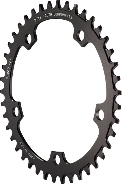 Wolf Tooth Drop-Stop Chainring 130bcd