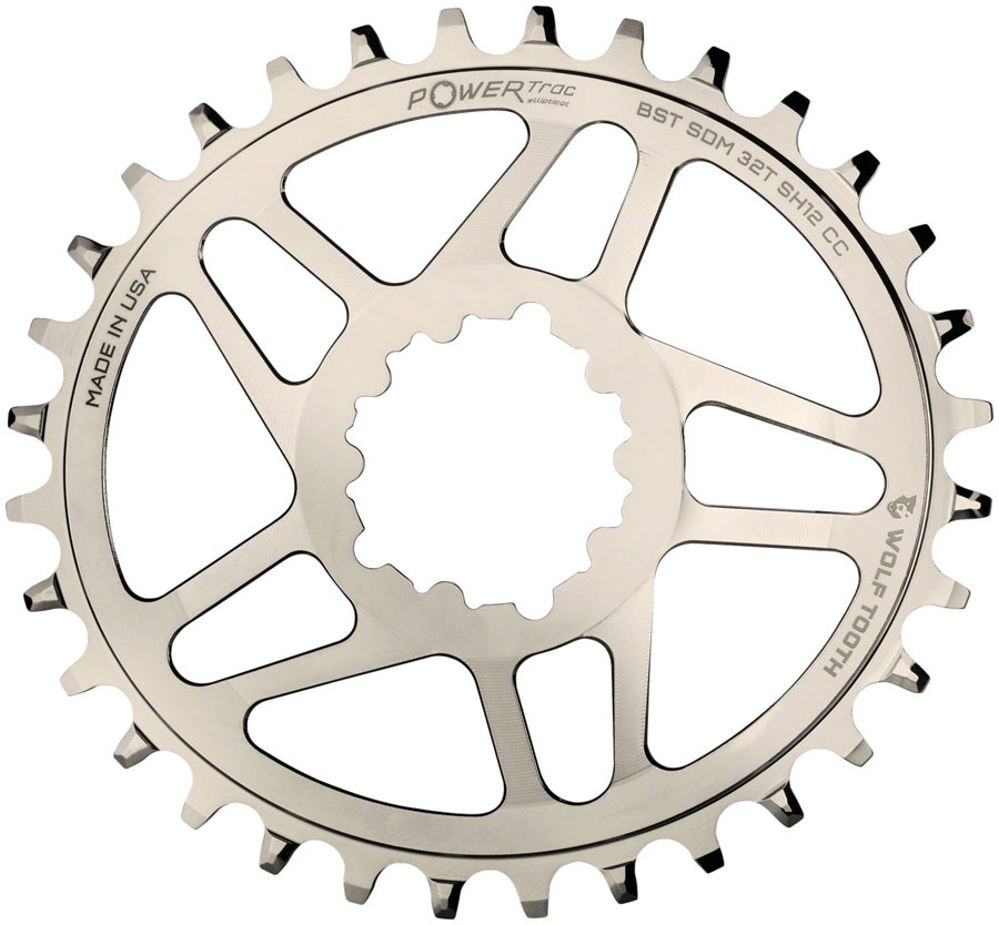 Wolf Tooth Elliptical Direct Mount Chainring - 32t SRAM Direct Mount For SRAM 