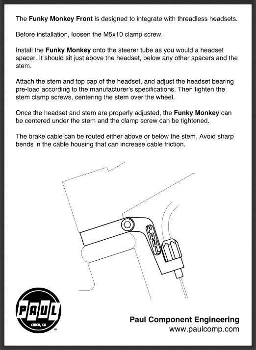 Paul Component Funky Monkey Cable Hanger