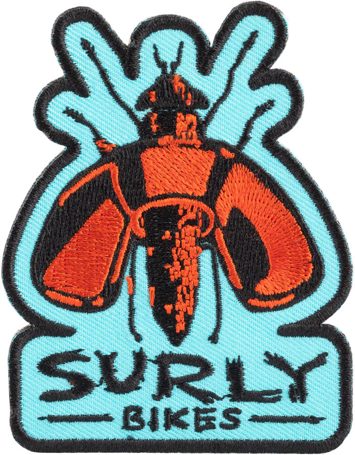 Surly Wingnut Patch - Black Blue Red