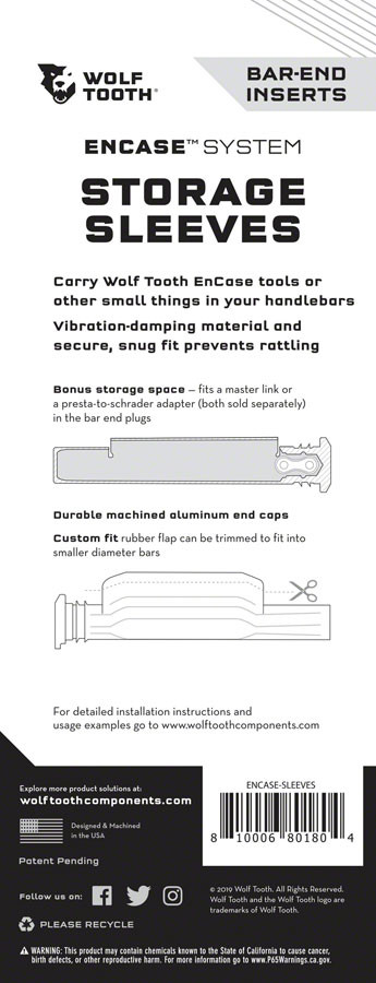 Wolf Tooth - EnCase System - Storage Sleeves