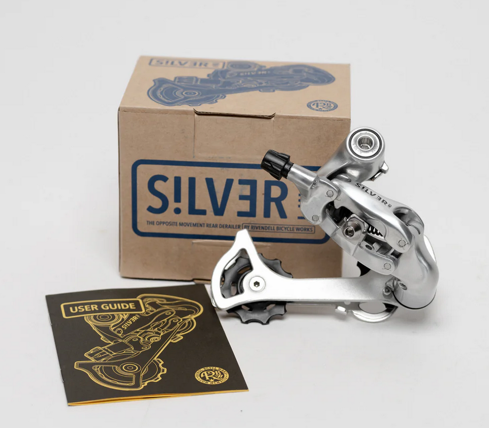 Rivendell - OM1 Rear Derailer - Silver - Reverse Action