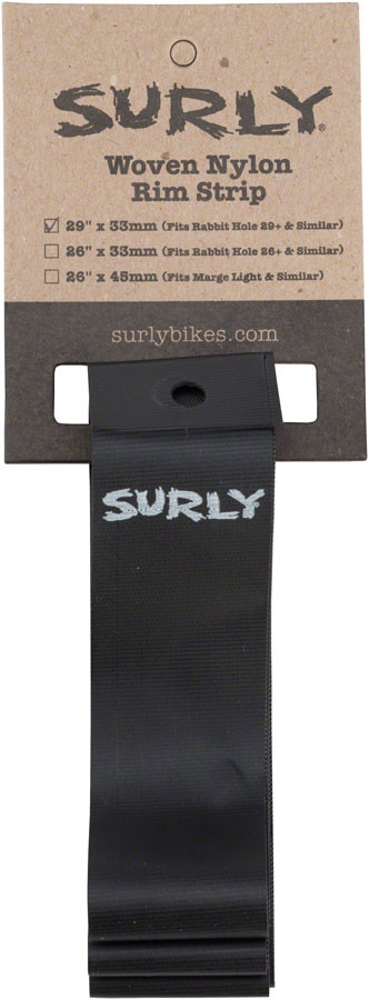 Surly Rim Strip 29+ Rabbit Hole 33mm Black