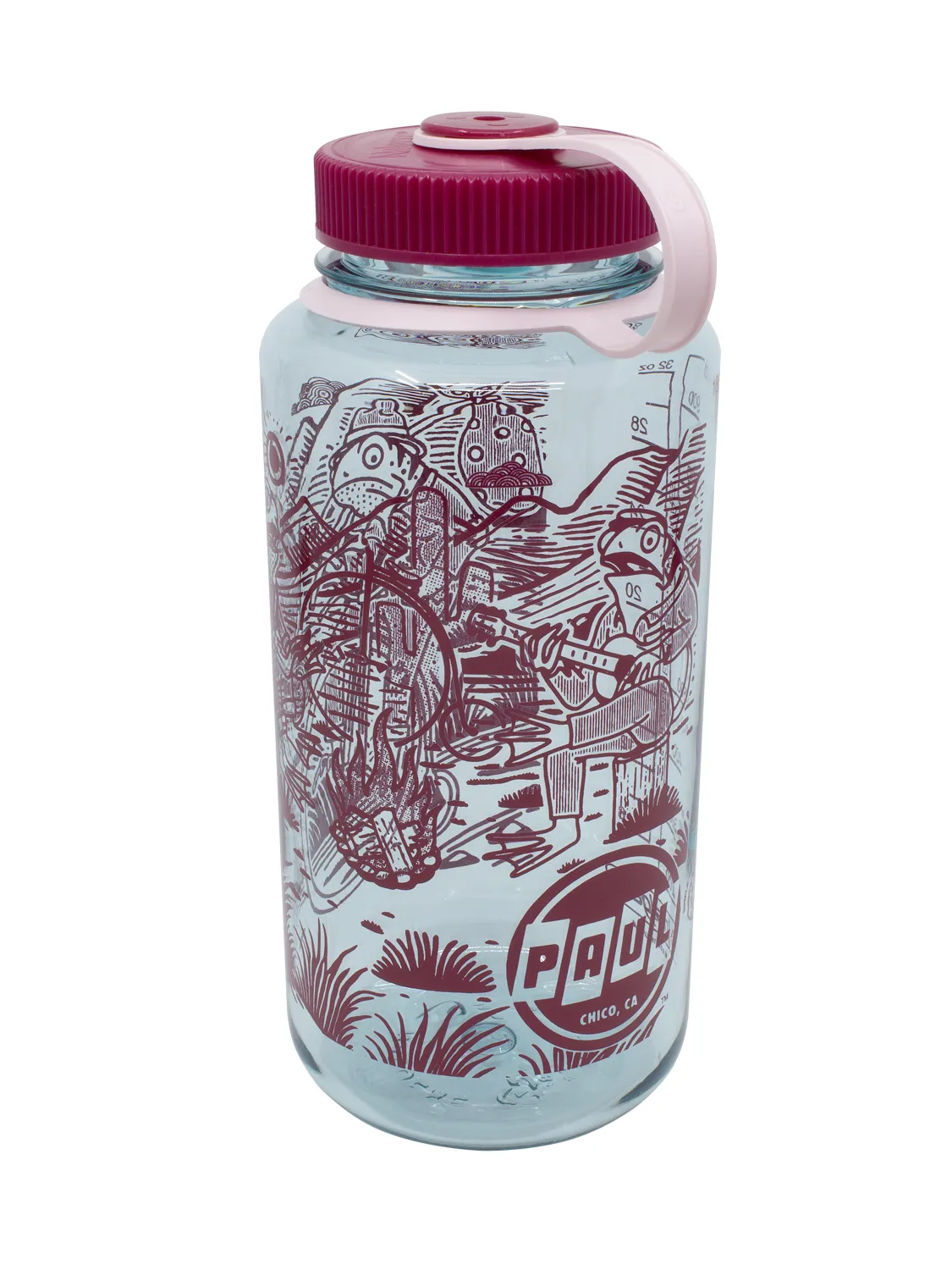 Paul Comp - Bike Camping Froggies Nalgene Water Bottle
