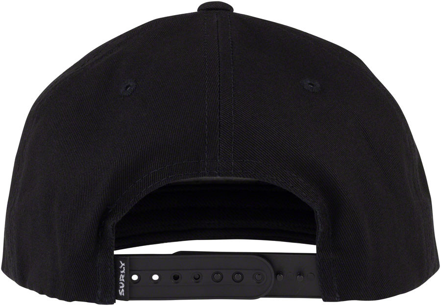Surly Dark Feather Snapback Hat - Black, Adjustable