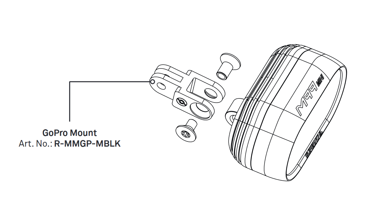 SuperNova GoPro Mount 
