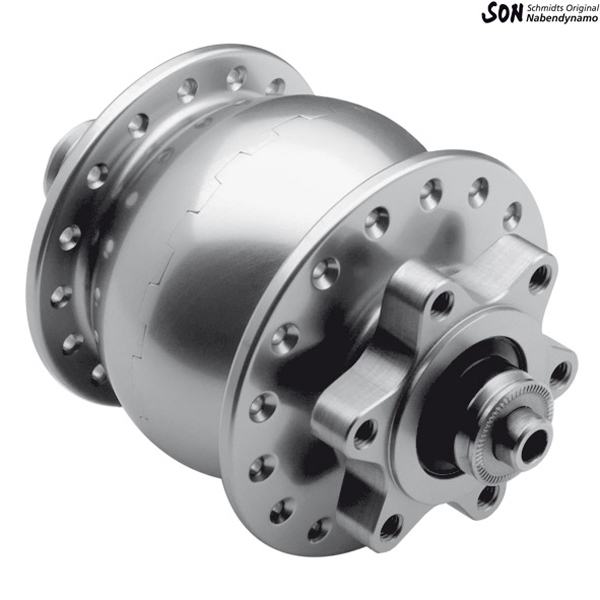 SON 28 disc 6-hole Dynamo Hub