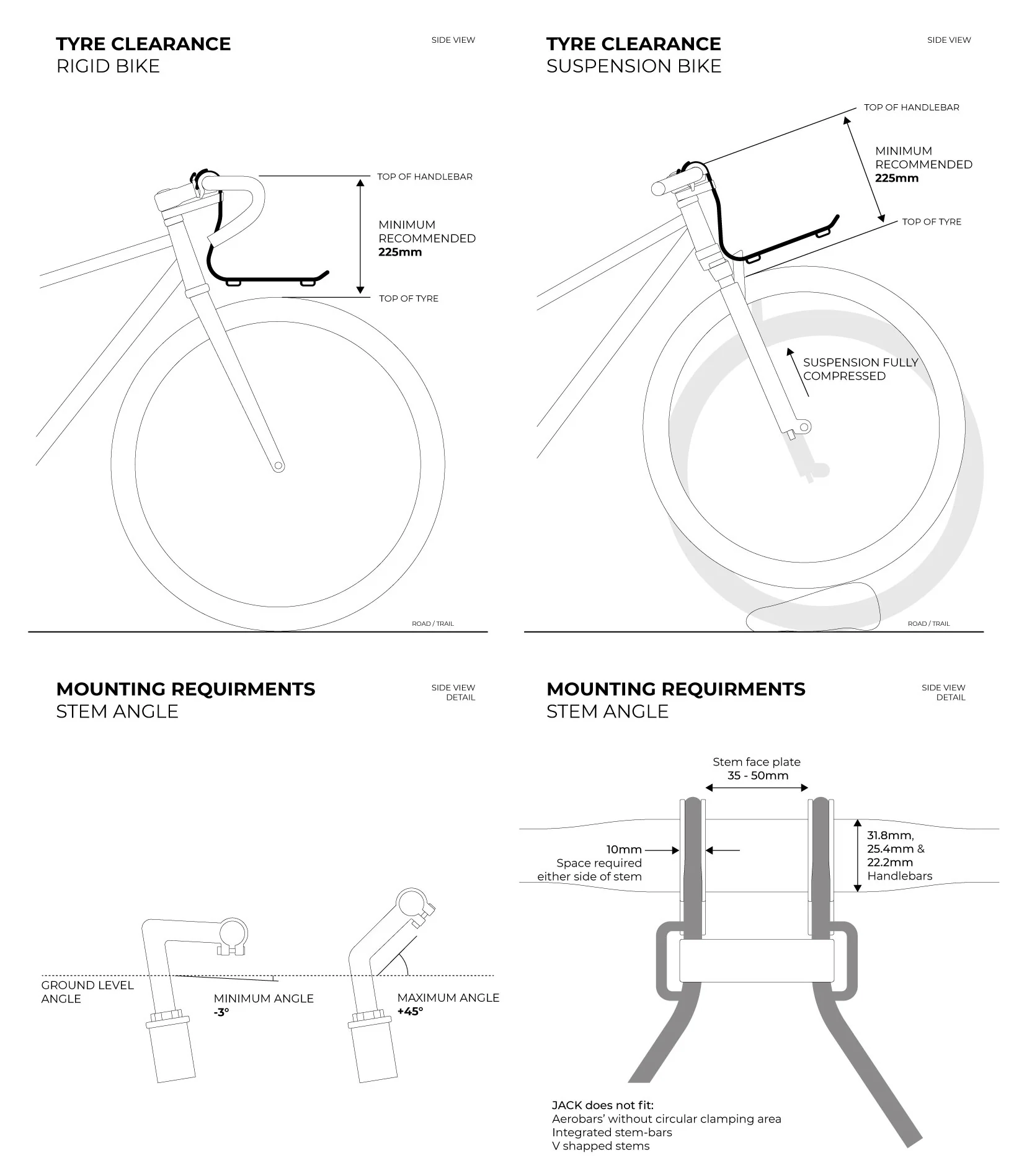 Jack the Bike Rack | Zwart | 01-BJACK-BNG-Y