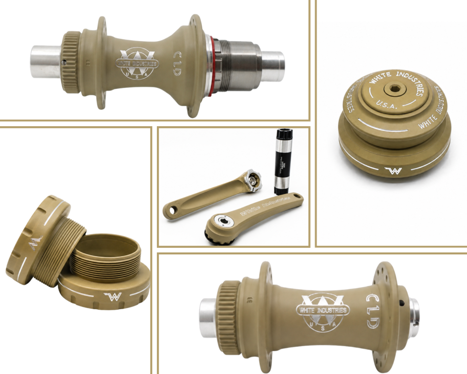 White Industries - Limited Edition Desert Sage Cerakote Collectie