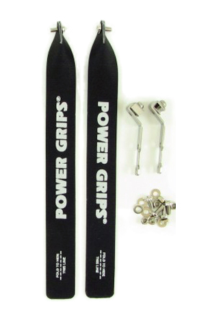 Power Grips Standard (295mm) with Hardware Black Power Grips Standard (295mm) with Hardware Black