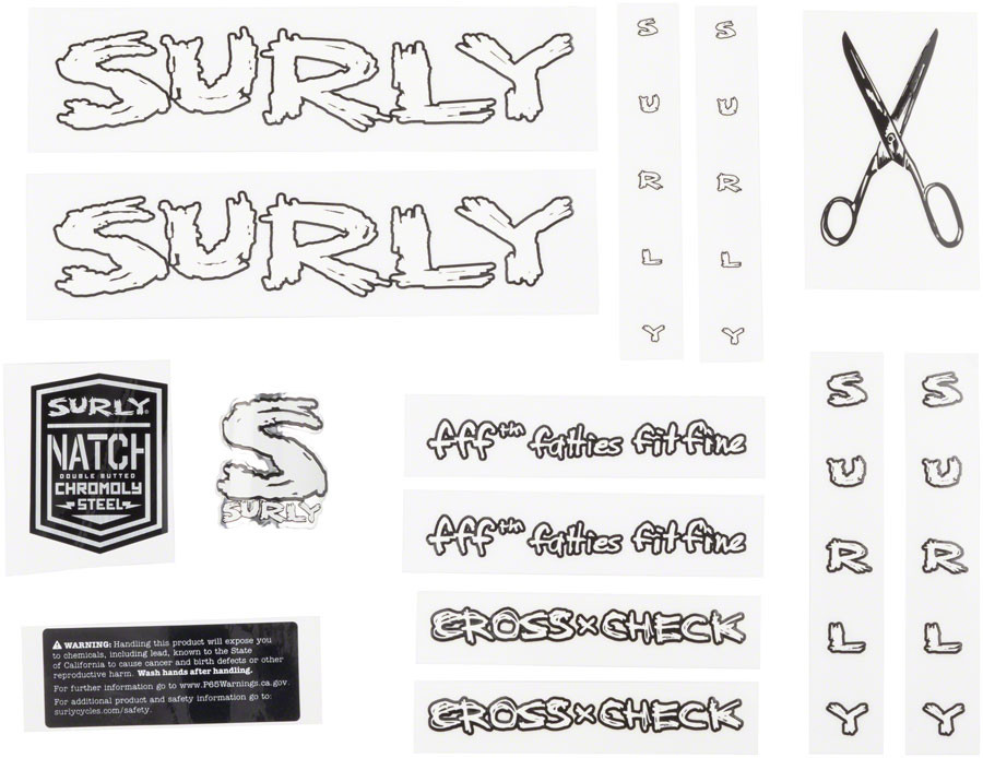 Surly Cross Check Frame Decal Set