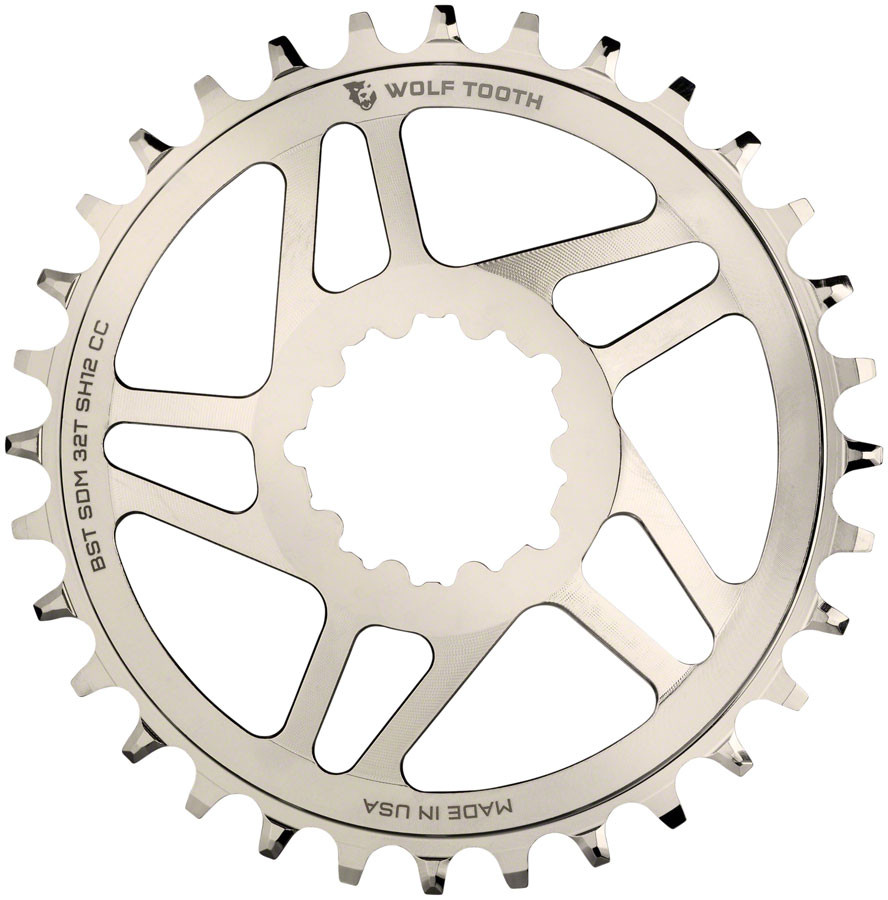 Wolf Tooth Direct Mount Chainring - 32t SRAM Direct Mount For SRAM 3-Bolt 