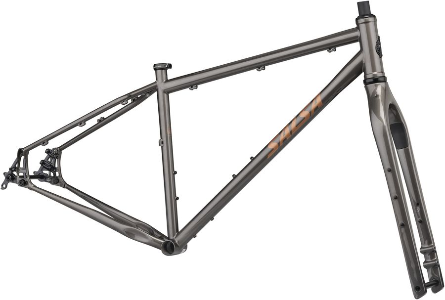 Salsa Fargo Flatmount Frameset - Black Gunmetal Salsa Fargo Flatmount Frameset - Black Gunmetal